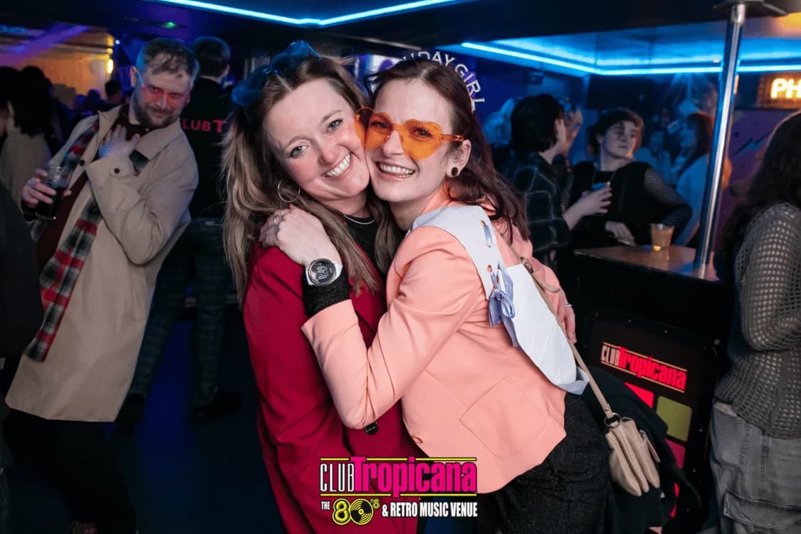 Retro themed celebration at the club