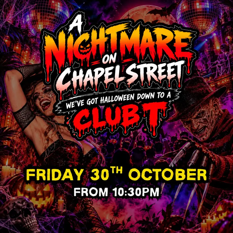 Nightmare on Chapel St 🪦 Friday 30th artwork